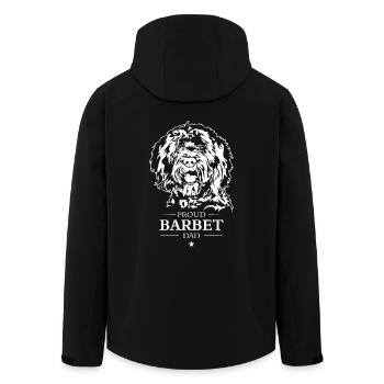 Barbet Dad Dog Dog Wilsigns - Men’s Recycled Softshell Jacket by Stanley/Stella - black - Back - AI Model Male 185 light (185cm)