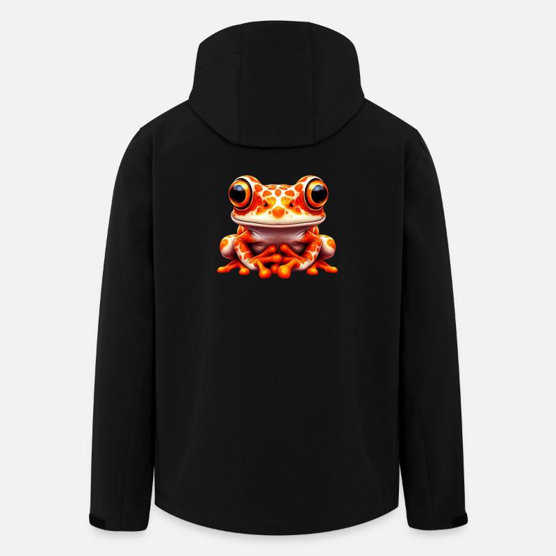Frosch - Recycelte Männer Softshell-Jacke von Stanley/Stella - Schwarz