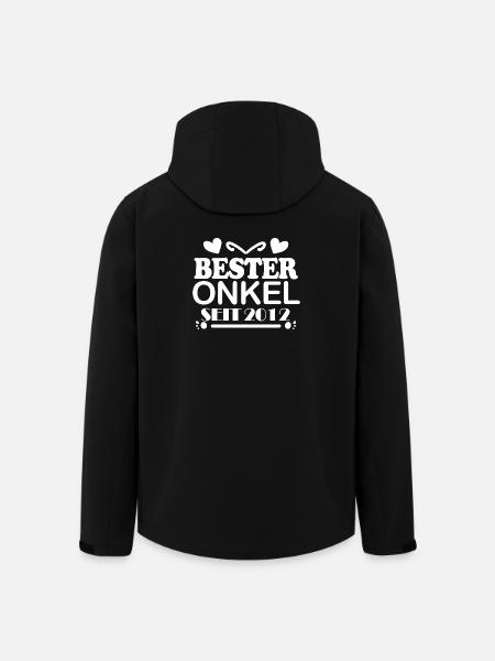Bester Onkel seit 2012 - Recycelte Männer Softshell-Jacke von Stanley/Stella - Schwarz