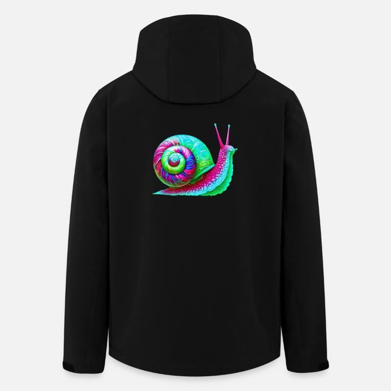Escargot - Veste softshell homme en polyester recyclé Stanley/Stella - noir