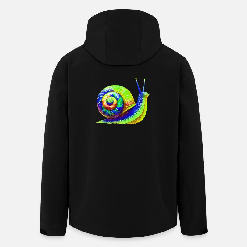 Escargot - Veste softshell homme en polyester recyclé Stanley/Stella - noir