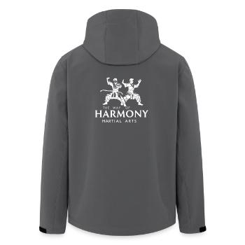 Art martial - Veste softshell homme en polyester recyclé Stanley/Stella - charbon - Dos - AI Model Male 185 light (185cm)
