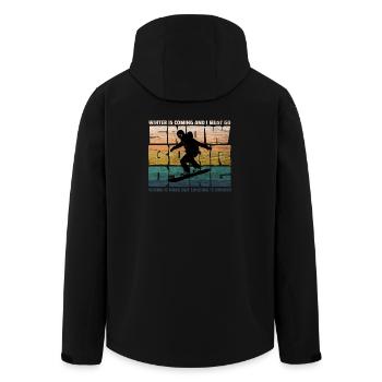 Snowboard Snowboarder Snowboarding - Veste softshell homme en polyester recyclé Stanley/Stella - noir - Dos - AI Model Male 185 light (185cm)