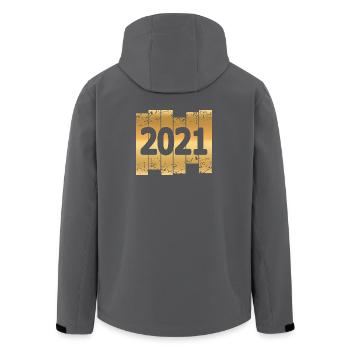2021 - Veste softshell homme en polyester recyclé Stanley/Stella - noir - Dos - AI Model Male 185 light (185cm)