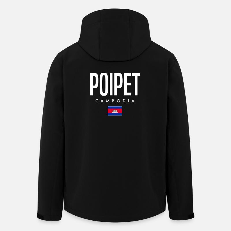 Poipet Kambodscha Khmer - Recycelte Männer Softshell-Jacke von Stanley/Stella - Schwarz