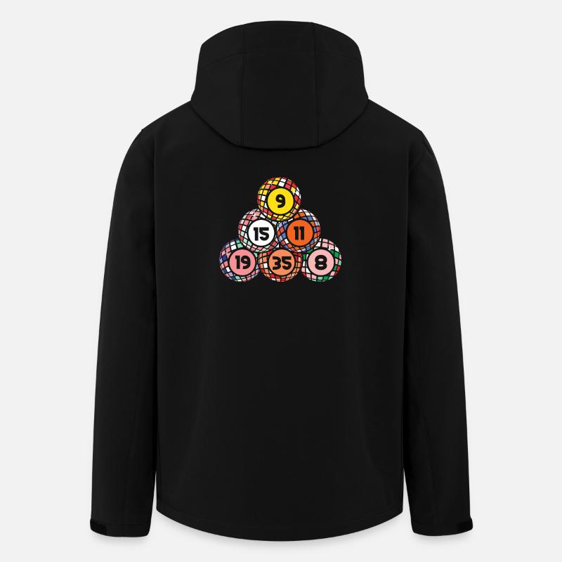 Bingo Game Bingo Balls Stack Bingo - Recycelte Männer Softshell-Jacke von Stanley/Stella - Schwarz