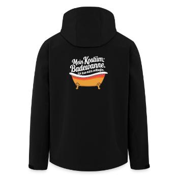 Mon costume : baignoire - je me laisse saouler - Veste softshell homme en polyester recyclé Stanley/Stella - noir - Dos - AI Model Male 185 light (185cm)
