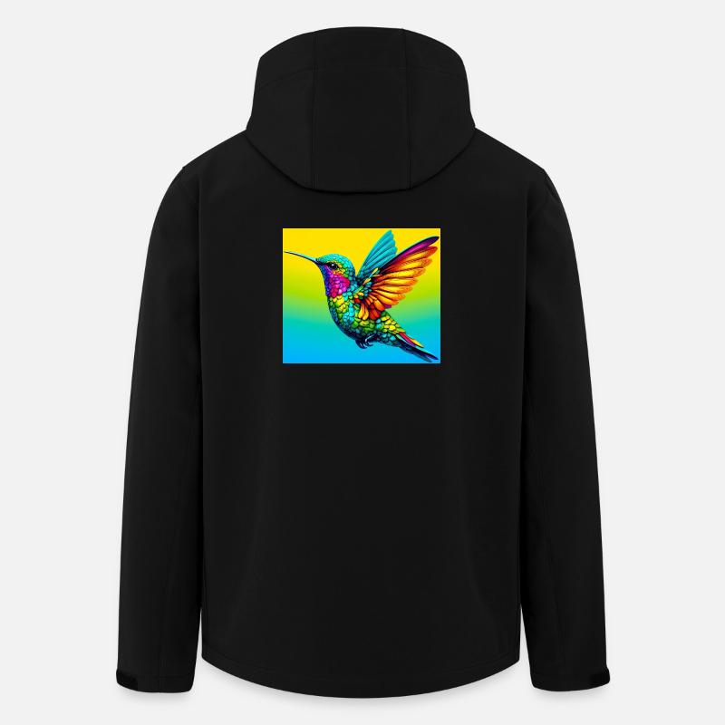 Kolibri - Recycelte Männer Softshell-Jacke von Stanley/Stella - Schwarz