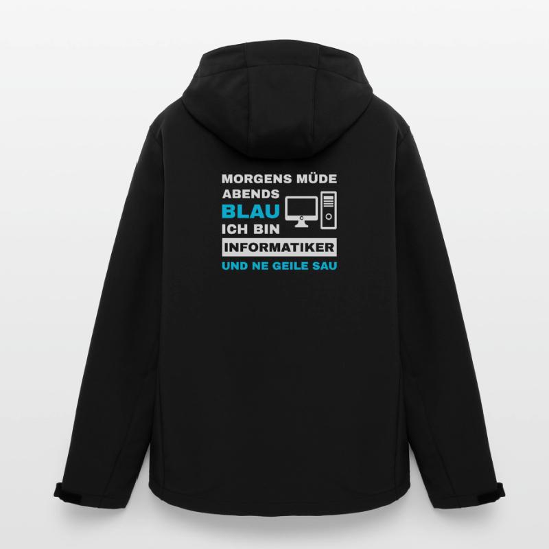 informatiker Programmierer Admin Sprüche Lustig Recycelte Männer Softshell-Jacke von Stanley/Stella