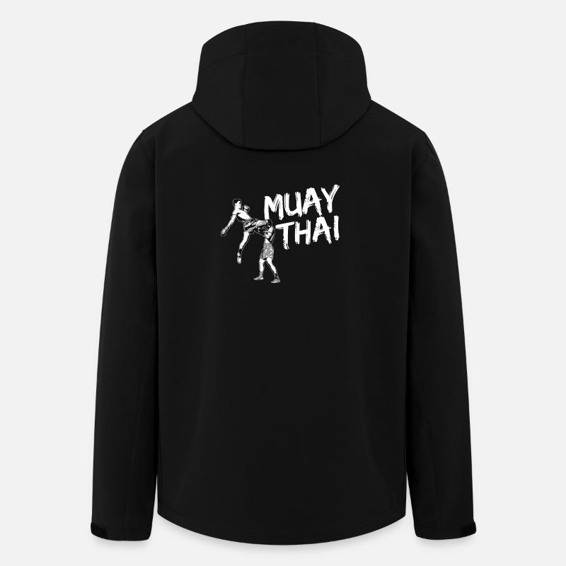Muay Thai Genou Volant - Veste softshell homme en polyester recyclé Stanley/Stella - noir