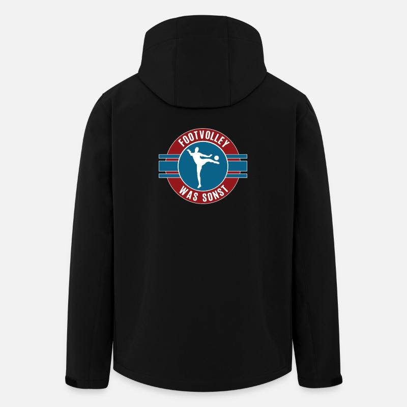 Footvolley Team Footvolley Player - Men’s Recycled Softshell Jacket by Stanley/Stella - black
