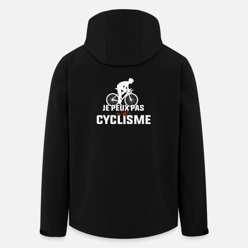 Je Peux Pas J'ai Cyclisme - Veste softshell homme en polyester recyclé Stanley/Stella - noir