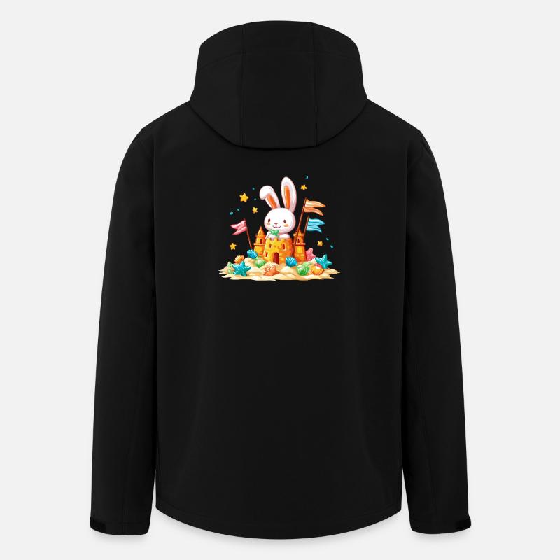 Bunny on the Beach Sandpit - Veste softshell homme en polyester recyclé Stanley/Stella - noir