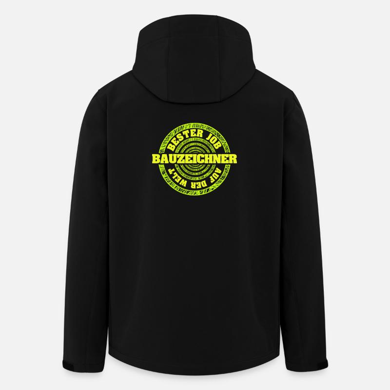 Geschenk für Bauzeichner - Recycelte Männer Softshell-Jacke von Stanley/Stella - Schwarz