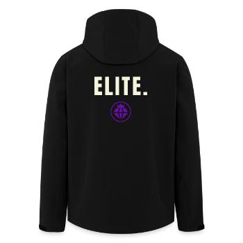 Elite. Success Edition - Royal Purple Crown - Recycelte Männer Softshell-Jacke von Stanley/Stella - Schwarz - Hinten - AI Model Male 185 light (185cm)