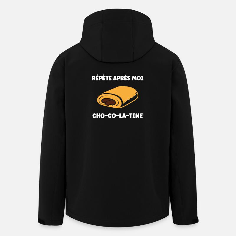 chocolatine - Men’s Recycled Softshell Jacket by Stanley/Stella - black