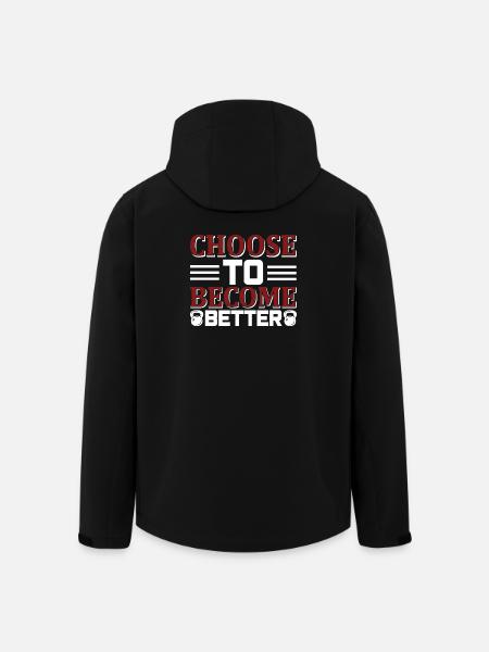 Choose become better - Men’s Recycled Softshell Jacket by Stanley/Stella - black