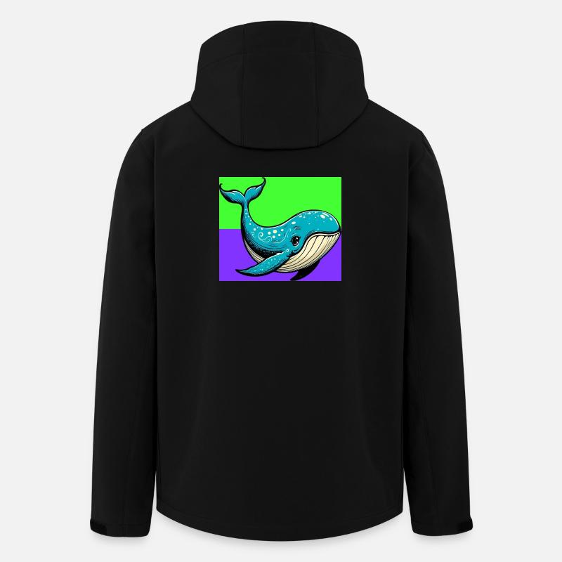 Wal - Recycelte Männer Softshell-Jacke von Stanley/Stella - Schwarz