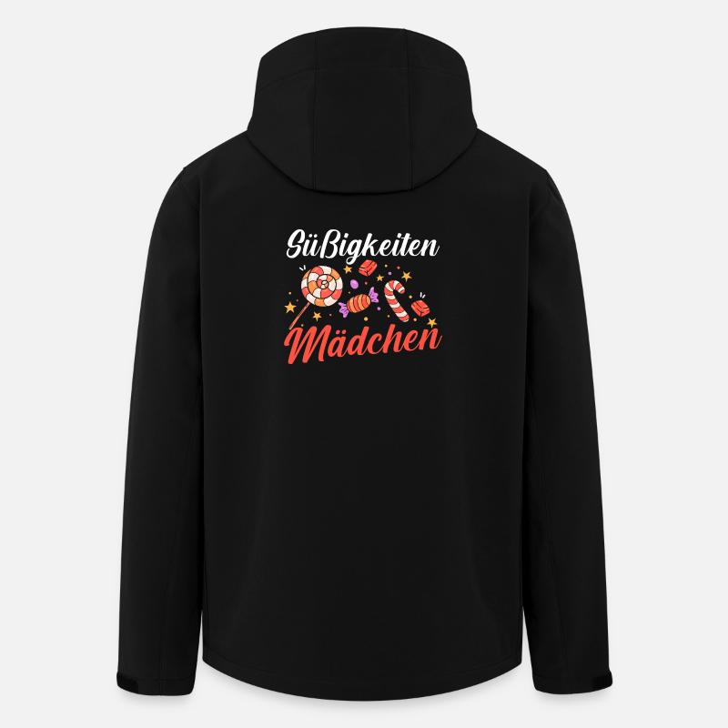 Süschigkeiten Naschkatze Süßes Mädchen - Recycelte Männer Softshell-Jacke von Stanley/Stella - Schwarz