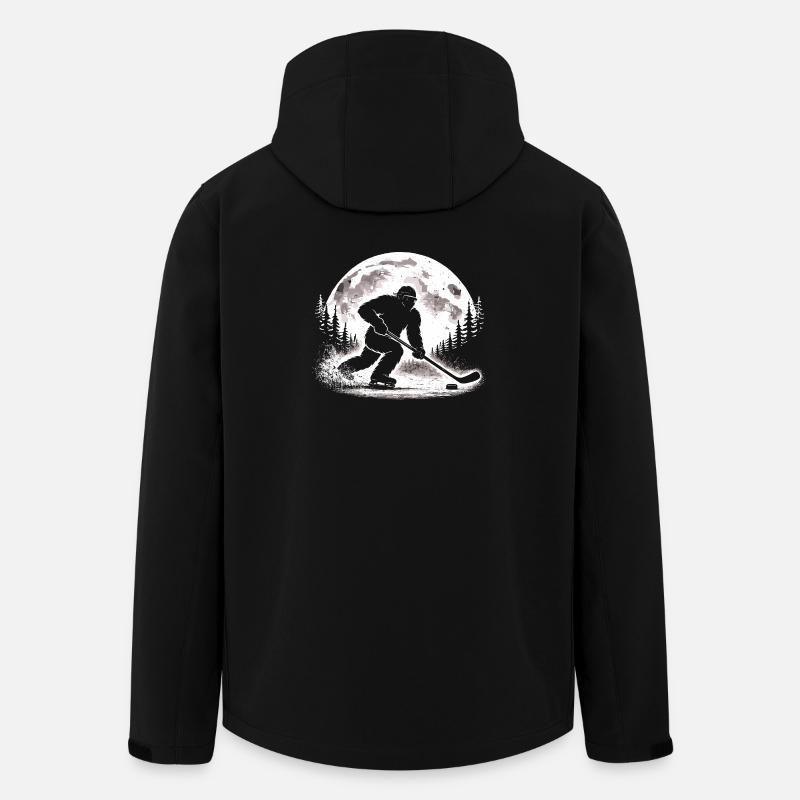 Bigfoot Eishockeyspieler - Men’s Recycled Softshell Jacket by Stanley/Stella - black