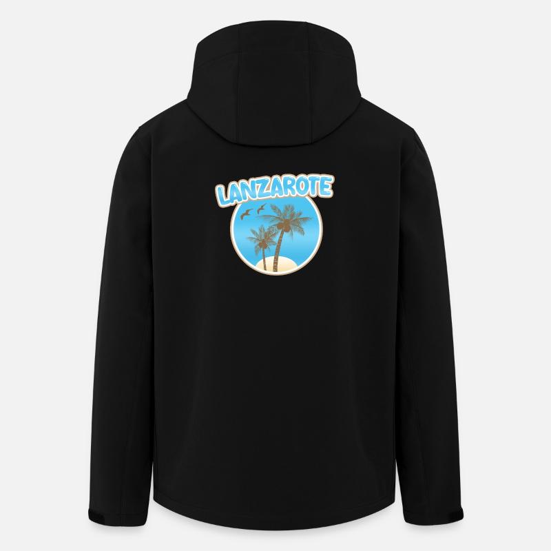 Gift for Lanzarote - Men’s Recycled Softshell Jacket by Stanley/Stella - black