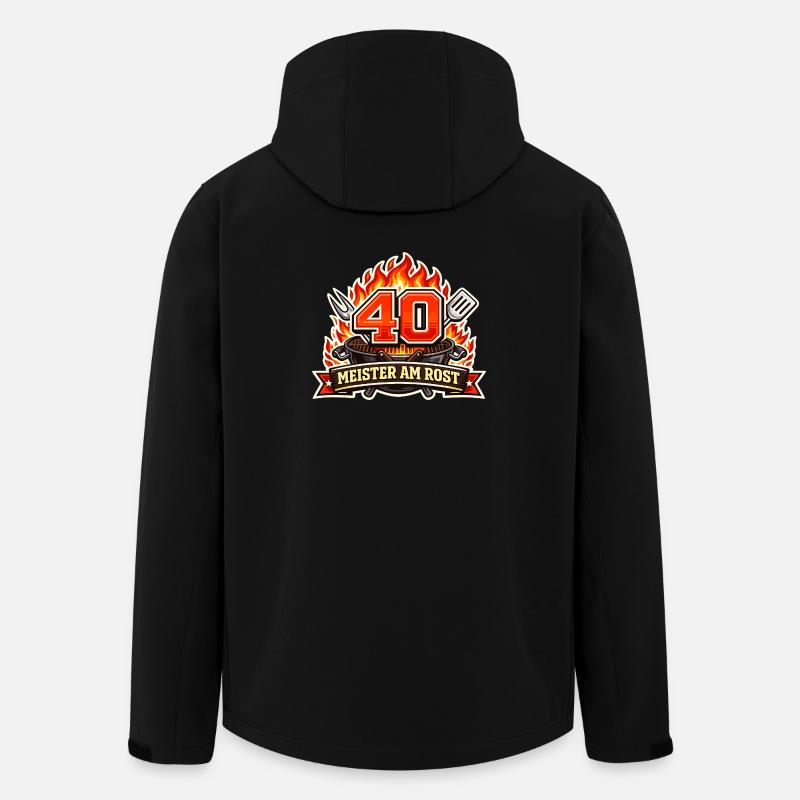 40 Master on the grill - Men’s Recycled Softshell Jacket by Stanley/Stella - black