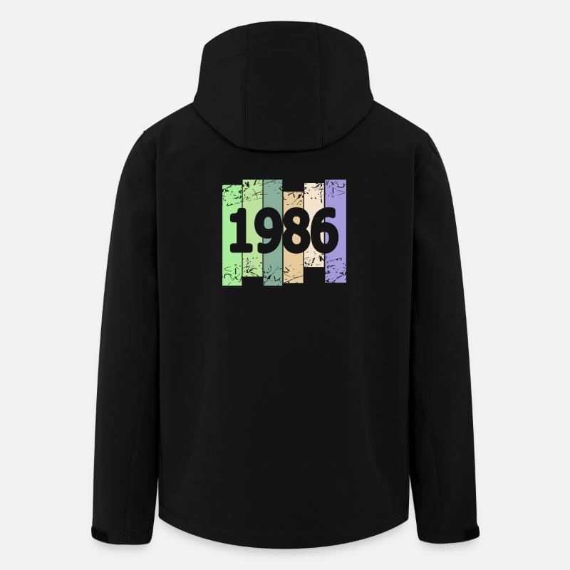 Artwork 1986 - Men’s Recycled Softshell Jacket by Stanley/Stella - black