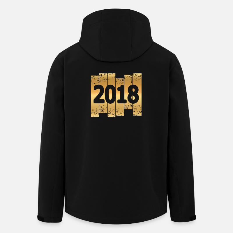 Gold 2018 - Men’s Recycled Softshell Jacket by Stanley/Stella - black