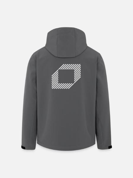 Geometric Square out of lines - Men’s Recycled Softshell Jacket by Stanley/Stella - black