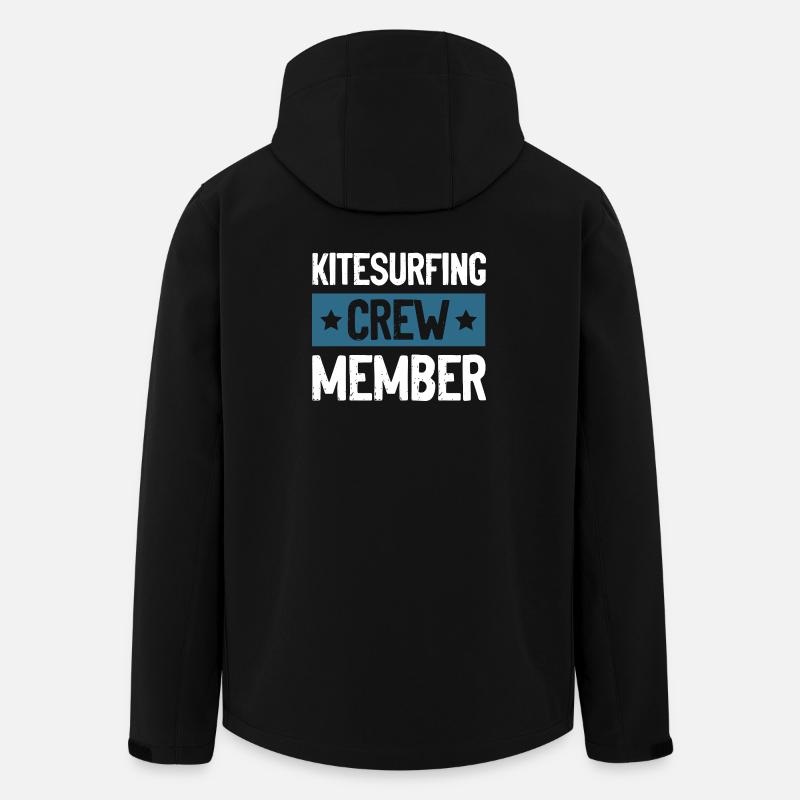 Équipe de kitesurf - Veste softshell homme en polyester recyclé Stanley/Stella - noir