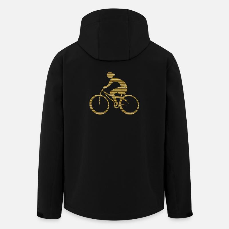 Radfahrer - Recycelte Männer Softshell-Jacke von Stanley/Stella - Schwarz