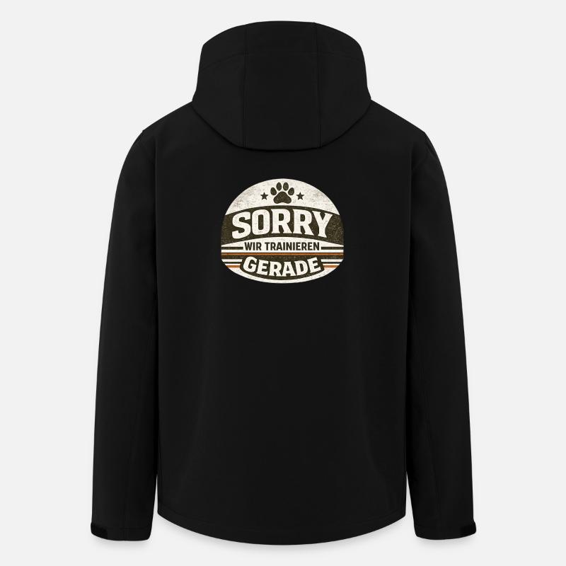 Sorry wir Trainieren gerade - Recycelte Männer Softshell-Jacke von Stanley/Stella - Schwarz