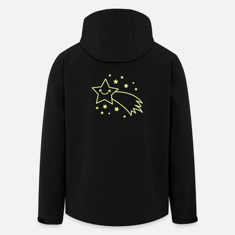 Shooting Star Flight - Men’s Recycled Softshell Jacket by Stanley/Stella - black