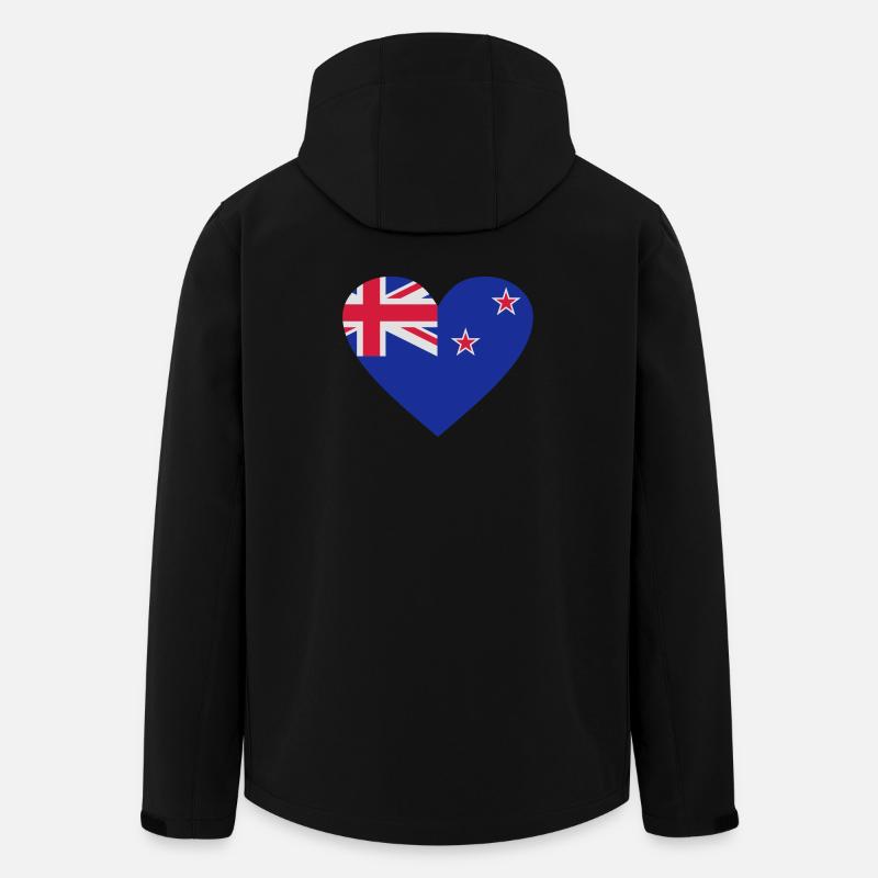 2541614 14657116 neuseeland - Recycelte Männer Softshell-Jacke von Stanley/Stella - Schwarz