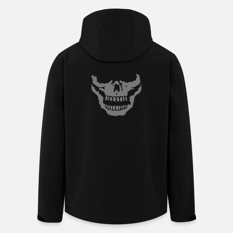 a half skull - Men’s Recycled Softshell Jacket by Stanley/Stella - black