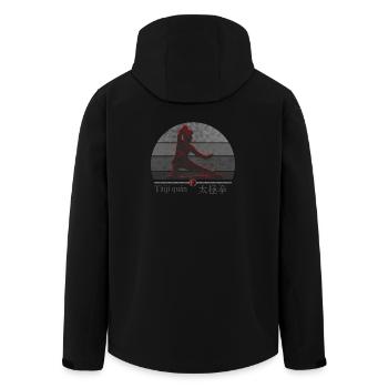 Tai Chi Kämpferin - Trainings Outfit Geschenk - Recycelte Männer Softshell-Jacke von Stanley/Stella - Schwarz - Hinten - AI Model Male 185 light (185cm)