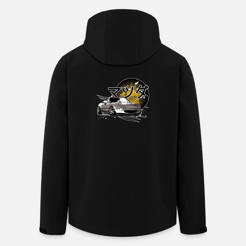 Voiture japonaise Miata Mx5 - Veste softshell homme en polyester recyclé Stanley/Stella - noir