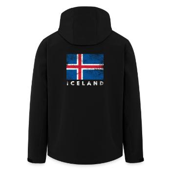 Islande - Veste softshell homme en polyester recyclé Stanley/Stella - noir - Dos - AI Model Male 185 light (185cm)