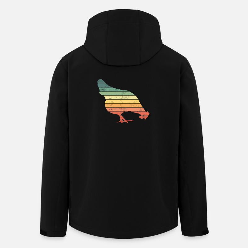 Poulets - Veste softshell homme en polyester recyclé Stanley/Stella - noir