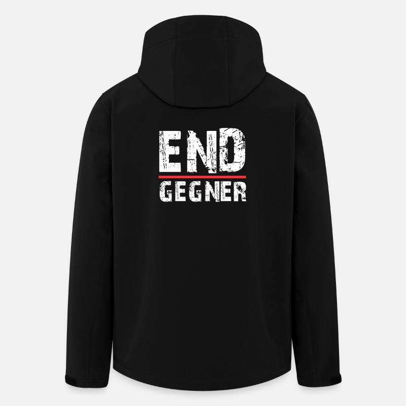 Endgegner Gamer Design - Recycelte Männer Softshell-Jacke von Stanley/Stella - Schwarz
