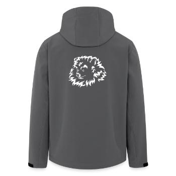 Miniature Spitz Head "Black Edition" - Men’s Recycled Softshell Jacket by Stanley/Stella - anthracite - Back - AI Model Male 185 light (185cm)