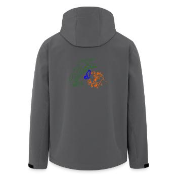 ich zeichne mir die Welt - Recycelte Männer Softshell-Jacke von Stanley/Stella - Schwarz - Hinten - AI Model Male 185 light (185cm)