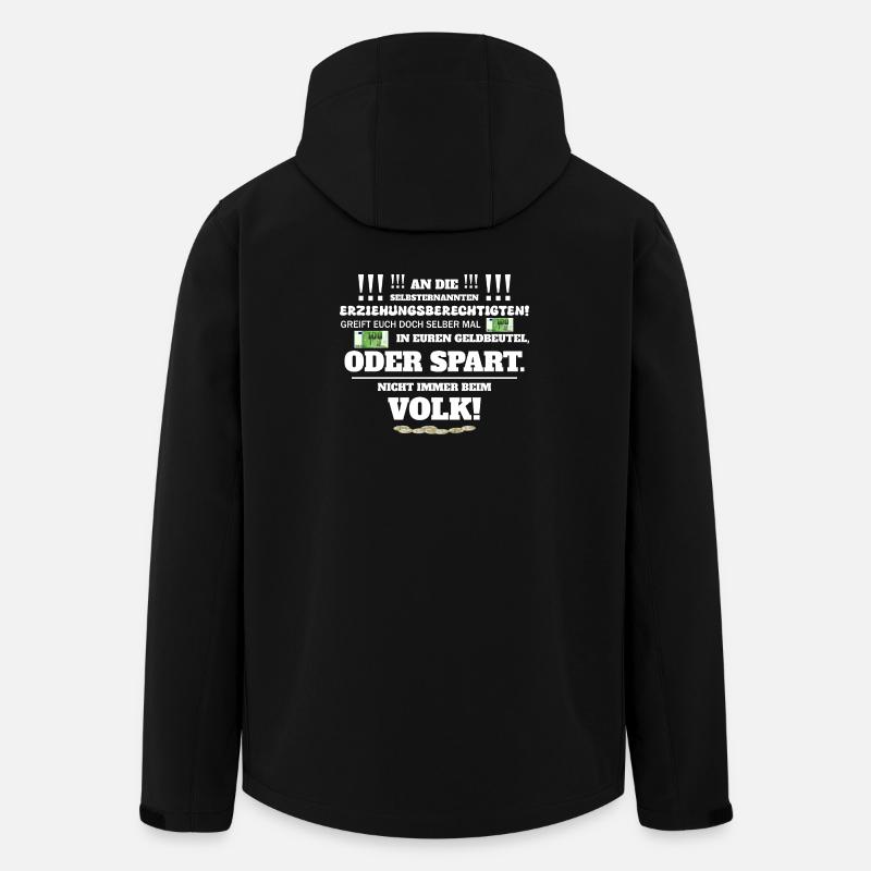 Not always by the people - Men’s Recycled Softshell Jacket by Stanley/Stella - black