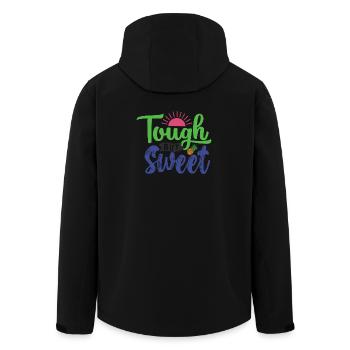 Dur et doux - Veste softshell homme en polyester recyclé Stanley/Stella - noir - Dos - AI Model Male 185 light (185cm)