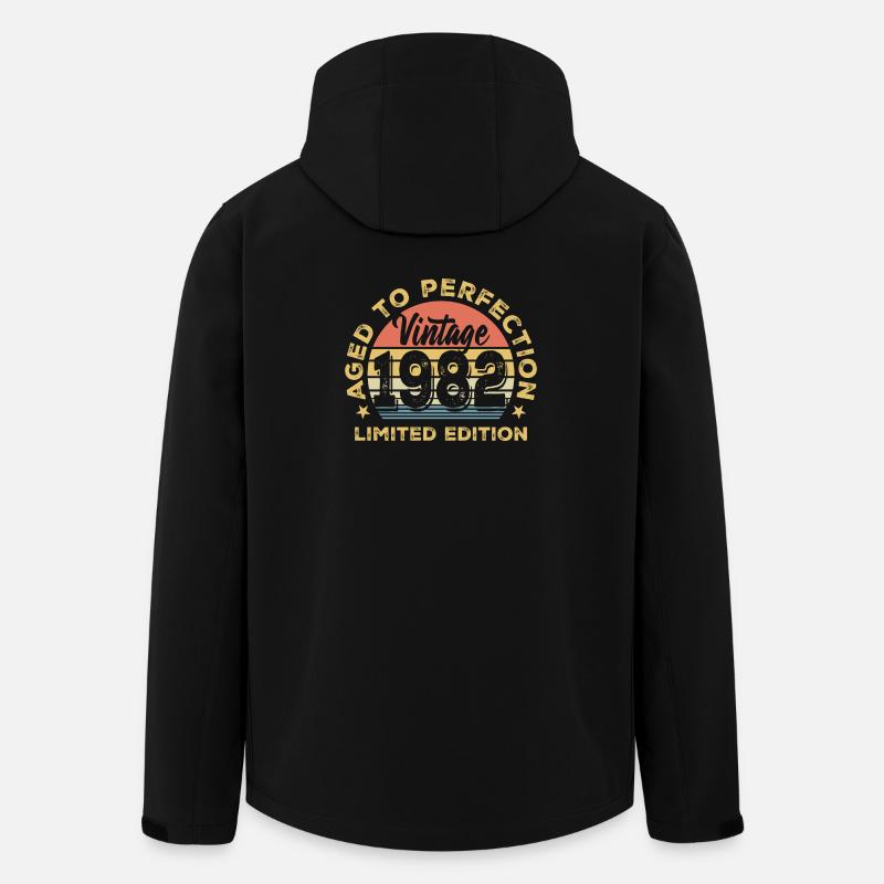 Millésime 1982 Edition Limitée - Veste softshell homme en polyester recyclé Stanley/Stella - noir