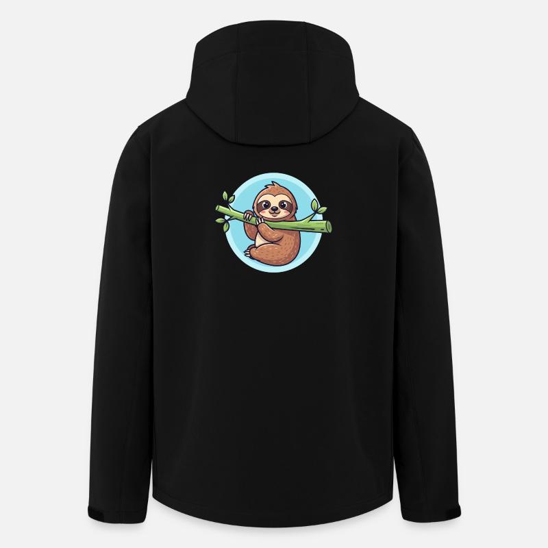 Faultier - Recycelte Männer Softshell-Jacke von Stanley/Stella - Schwarz