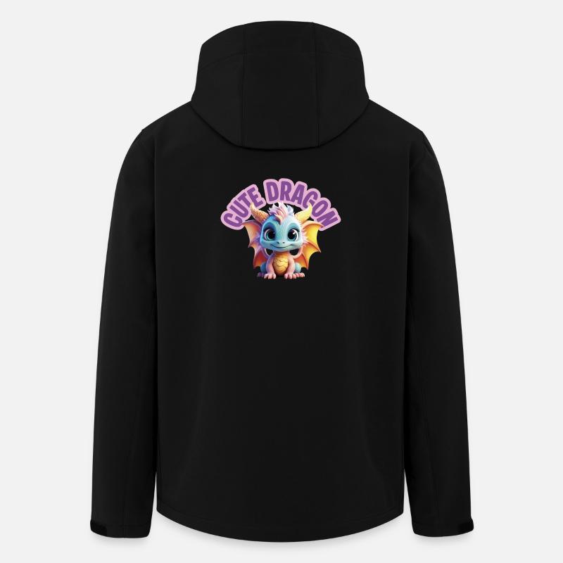 Dragon mignon - Veste softshell homme en polyester recyclé Stanley/Stella - noir