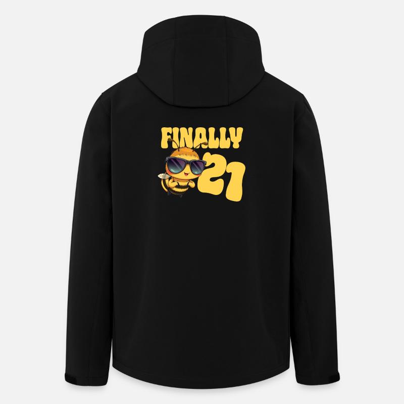 Finally 21 - Men’s Recycled Softshell Jacket by Stanley/Stella - black