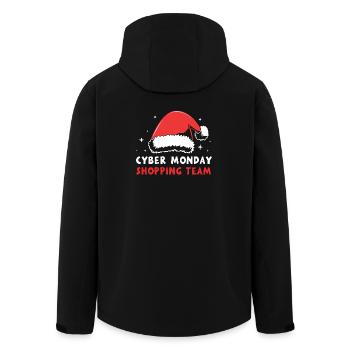 Cyber Monday Kaufrausch - Recycelte Männer Softshell-Jacke von Stanley/Stella - Schwarz - Hinten - AI Model Male 185 light (185cm)