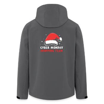 Cyber Monday Kaufrausch - Recycelte Männer Softshell-Jacke von Stanley/Stella - Anthrazit - Hinten - AI Model Male 185 light (185cm)